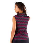 Alternate View 2 of Empower Collection: Londyn Sleeveless Mock Top Polo Shirt